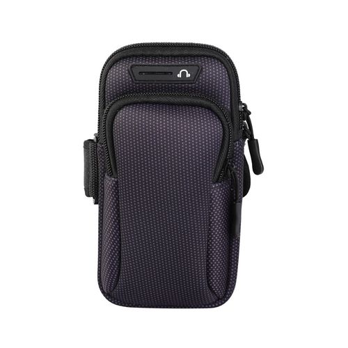 Bolso Porta Celular Deportivo Brazo Brazalete Con Correa Cel- negro