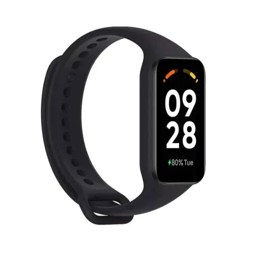 Correa de silicona Para Xiaomi Smartband 8 active / Redmi Smartband 2 Negro
