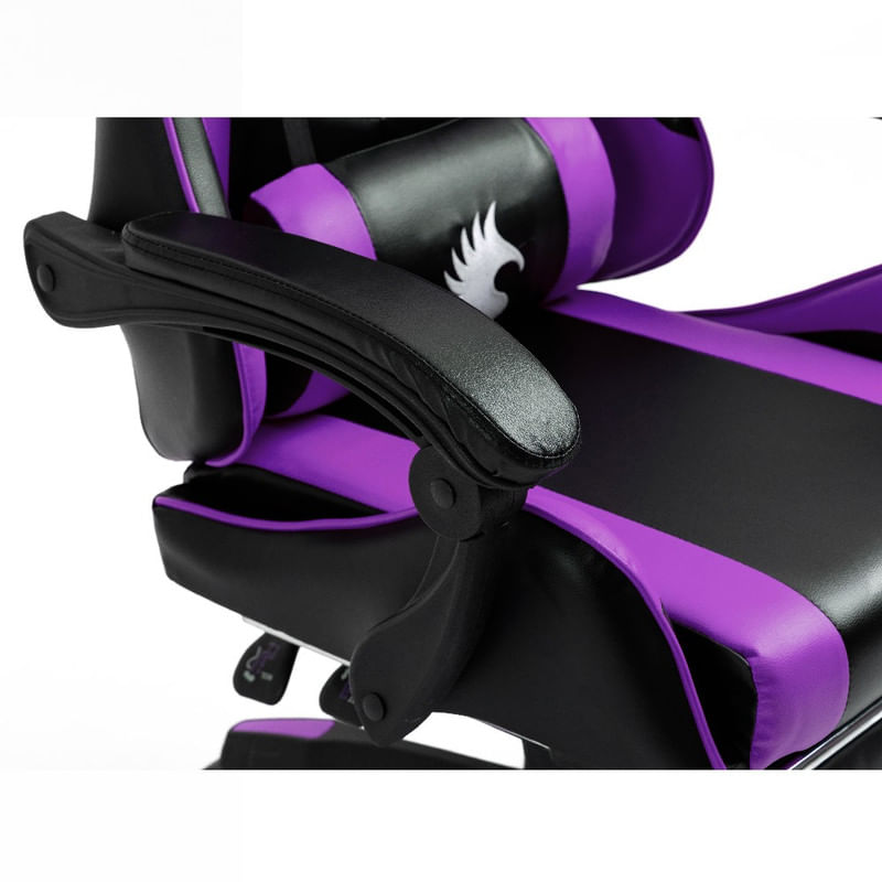 Silla-Gamer-Ergonomica-Dreizt-Shine-Series-Purpura-con-Posapies-Reclinable