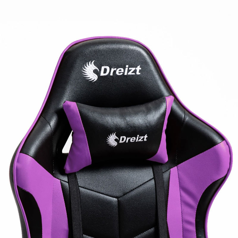 Silla-Gamer-Ergonomica-Dreizt-Shine-Series-Purpura-con-Posapies-Reclinable