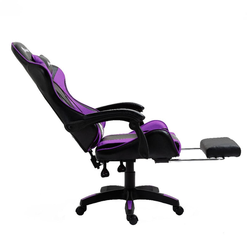 Silla-Gamer-Ergonomica-Dreizt-Shine-Series-Purpura-con-Posapies-Reclinable