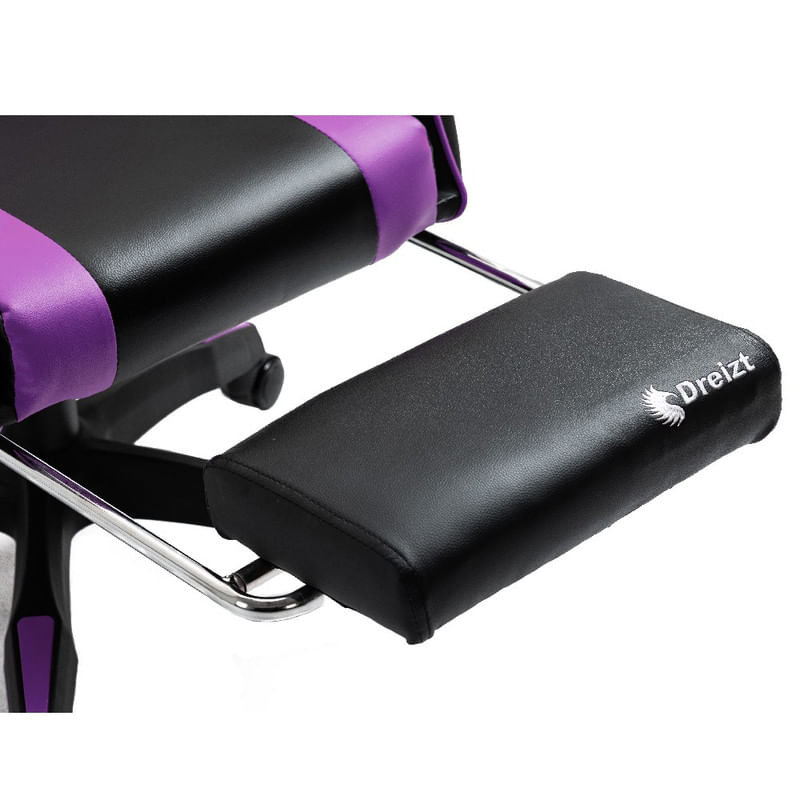 Silla-Gamer-Ergonomica-Dreizt-Shine-Series-Purpura-con-Posapies-Reclinable