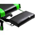 Silla-Gamer-Ergonomica-Dreizt-Shine-Series-Verde-con-Posapies-Reclinable