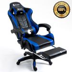Silla-Gamer-Ergonomica-Dreizt-Shine-Series-Azul-con-Posapies-Reclinable