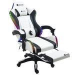 Silla-Gamer-Ergonomica-Dreizt-Shine-RGB-Series-Blanco-Luces-con-Posapies-Reclinable