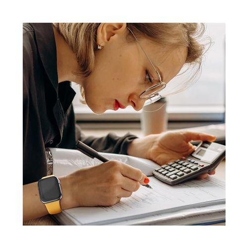 CORREA DE SILICONA PARA APPLE WATCH 38-40-41 MM AMARILLO