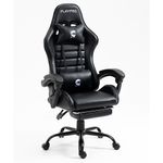 Silla-Gamer-Con-Masajeador-Lumbar-Playpro-X1-Negro-Base-De-Metal