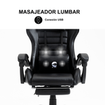 Silla-Gamer-Con-Masajeador-Lumbar-Playpro-X1-Negro-Base-De-Metal