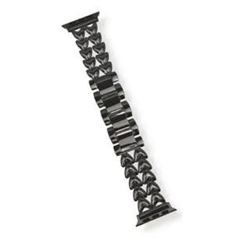 CORREA CORAZON DE ACERO PARA WATCH 38-40-41MM Y 42MM SERIE 10 NEGRO