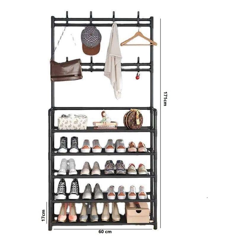 Zapatera-con-perchero-organizador-de-5-niveles-171cm-Alto