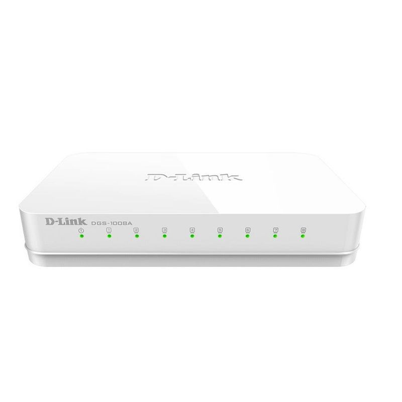 Switch-D-Link-DGS-1008A-8-RJ-45-10-100-1000-Mbps-MDI-MDIX-CSMA-CD