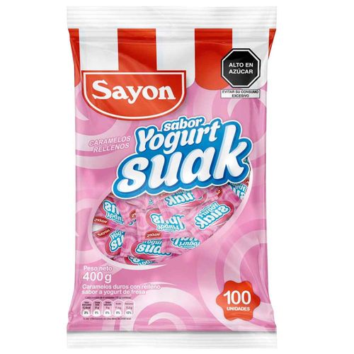 Caramelos SAYON Sabor a Yogurt Suak Bolsa 400g