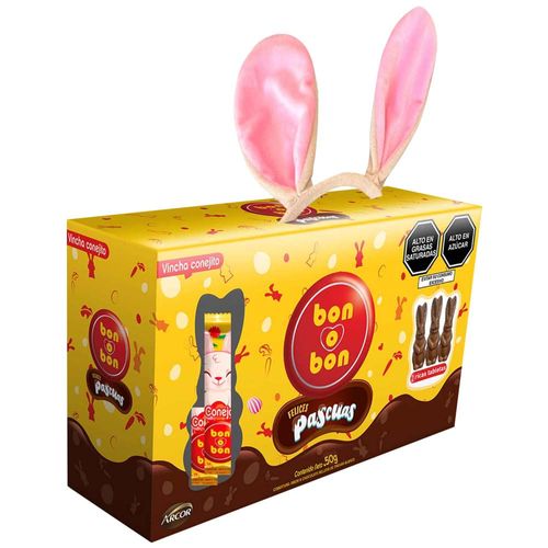 Chocolate BON O BON Vincha Conejo Display 50g
