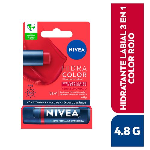 Protector Labial 3 en 1 NIVEA Color Rojo