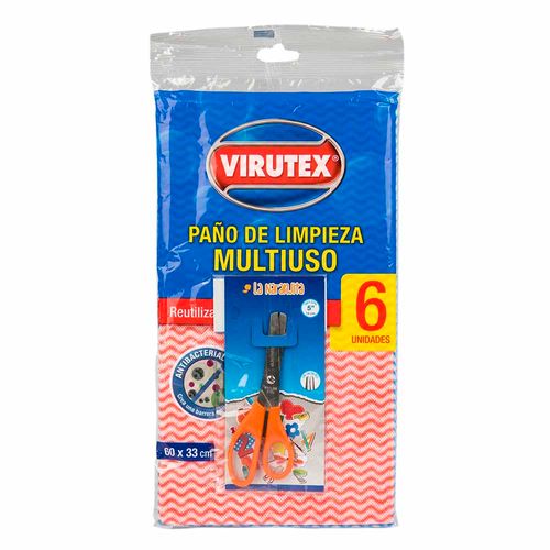 Paño De Limpieza Multiuso Virutex Pack 6 Un