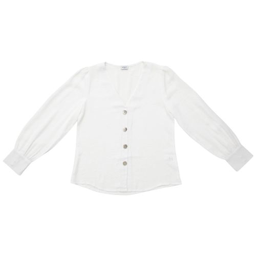 Blusas Manga Larga botones Mujer SINGULAR Arena Talla M