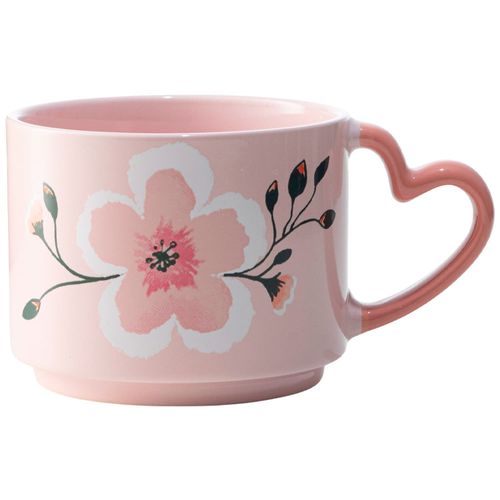 Taza C/Asa DECO HOME Corazón Suspiro Romántico