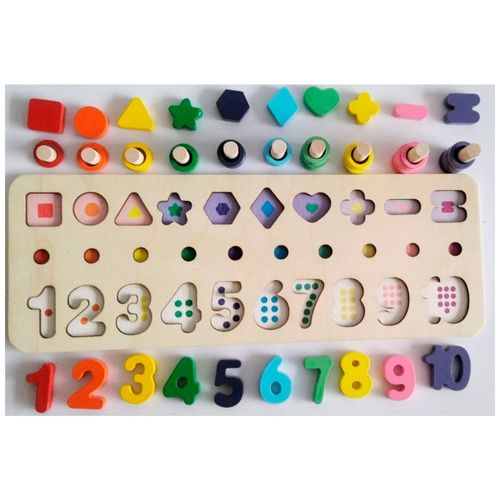 Juego didáctico encaje madera Jhtoy-422S PLAZA VEA