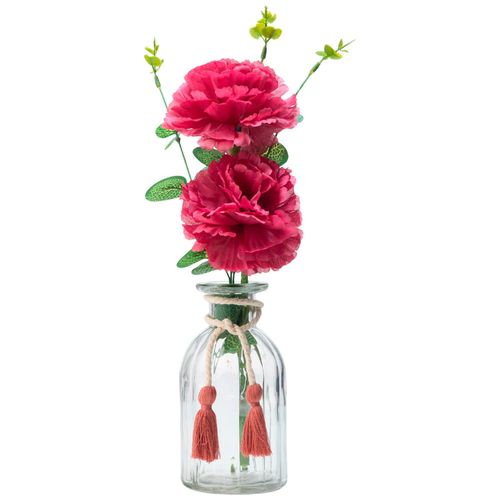 Florero C/ Rosa DECO HOME Suspiro Romántico