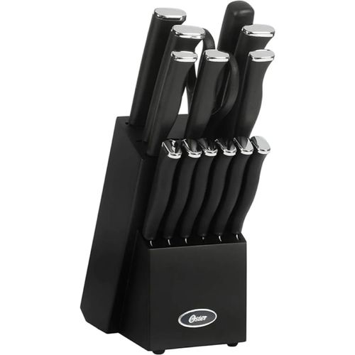 Juego de 15 cuchillos de acero inoxidable con caja negra 123866.15