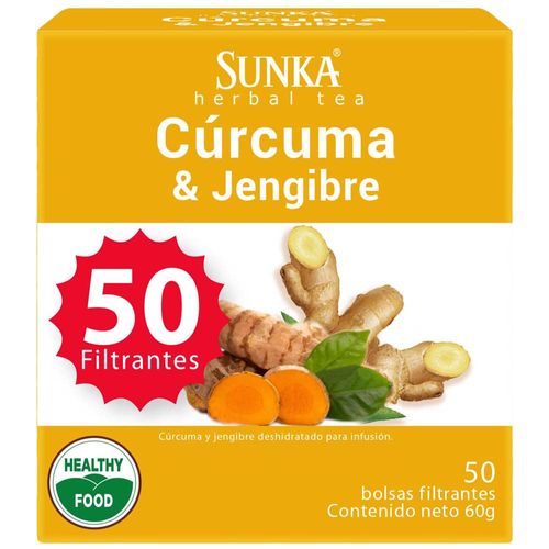 Filtrantes SUNKA Cúrcuma y Jengibre Caja 20un