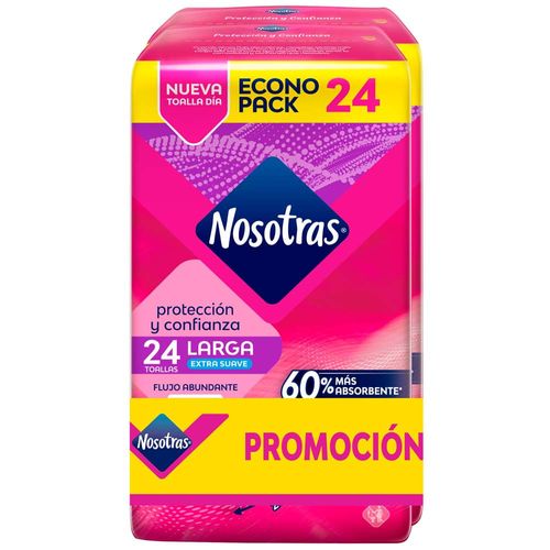 Toallas Higiénicas NOSOTRAS Extra Suave Paquete 48un
