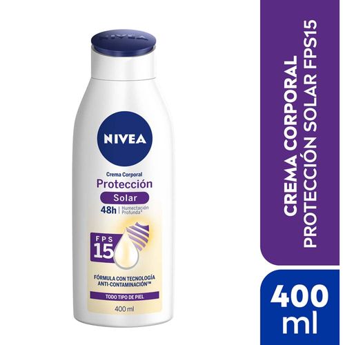Crema Corporal NIVEA Protección Solar Fps 15 400ml