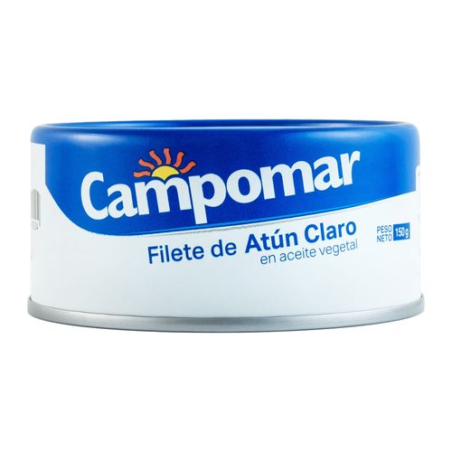 Filete de Atún Claro en Aceite Vegetal CAMPOMAR Lata 150g