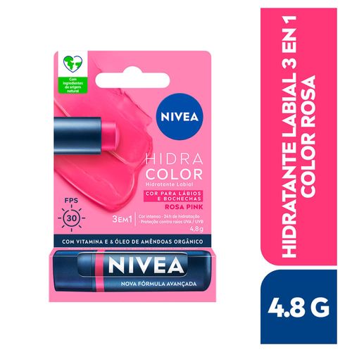 Protector Labial 3 en 1 NIVEA Color Rosa