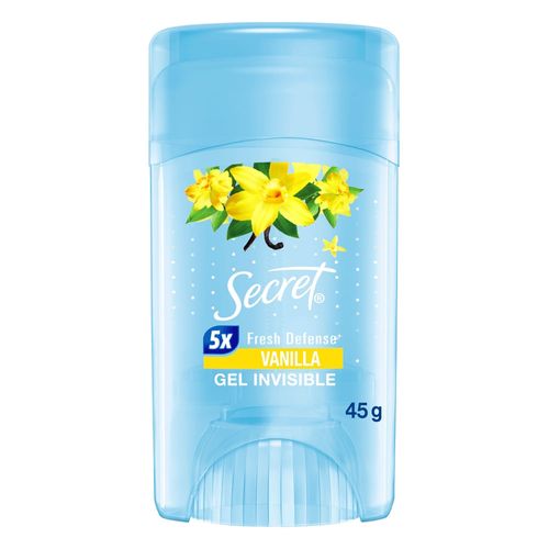 Desodorante en Gel SECRET Vainilla Frasco 45g
