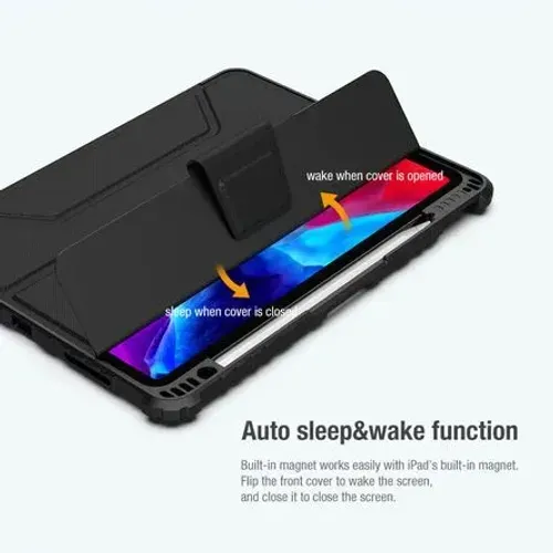 Bumper Nillkin Leather Case Pro para Apple IPad Air 11 2024 Negro