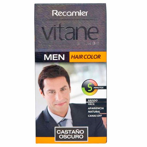 Tinte para Hombre VITANE Castaño Oscuro Caja 1un