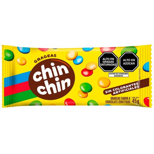 Grageas de Chocolates CHIN CHIN Bolsa 45g