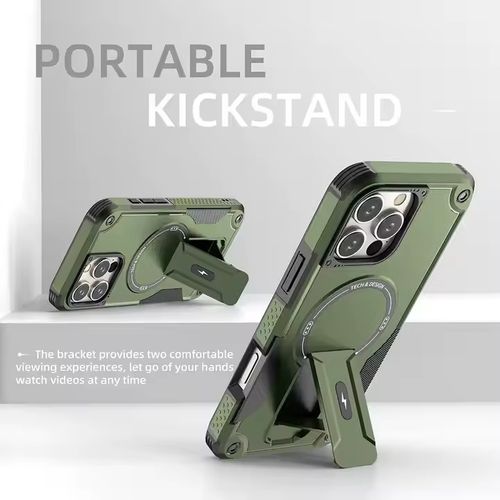 CASE MOKET ARMOR ANTICAIDAS PARA IPHONE 15 VERDE