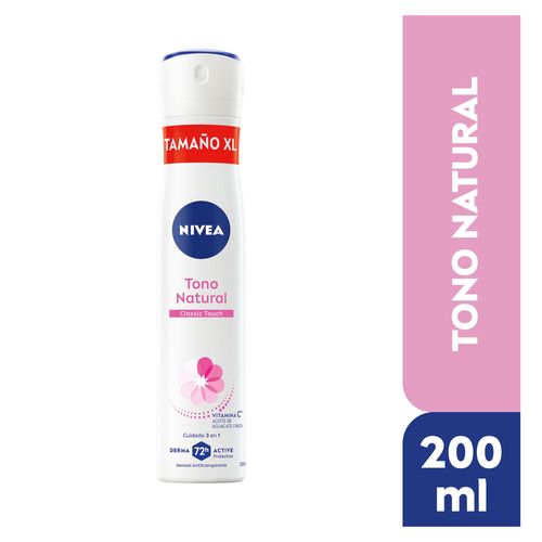Desodorante para Mujer Spray NIVEA Tono Natural Classic Touch Frasco 200ml