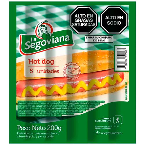 Hot Dog LA SEGOVIANA Paquete 200g