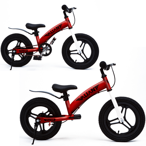 Bicicleta de Equilibrio Aro 16 Híbrida 2 en 1 (4 a 8 años) Roja