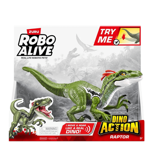 Robo Alive Dino Action Raptor Con Luces y Sonido