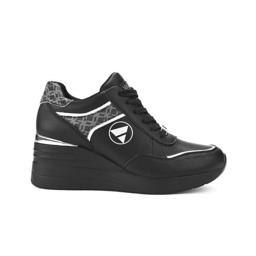 Zapatillas Urbanas Via Uno Mujer Ss-5799 Negro