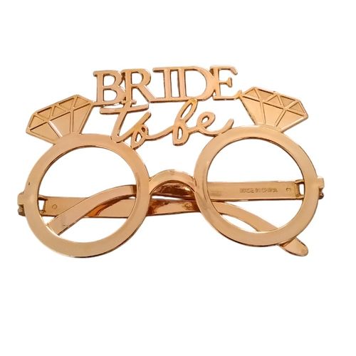 Lentes bride oro rosa para la novia despedida de soltera