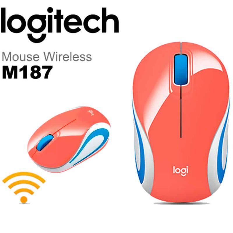 MOUSE-LOGITECH-M187-INALAMBRICO-MINI-ULTRAPORTATIL---CORAL