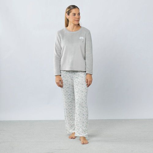 Pijama Mujer Flannel Zafin Coral