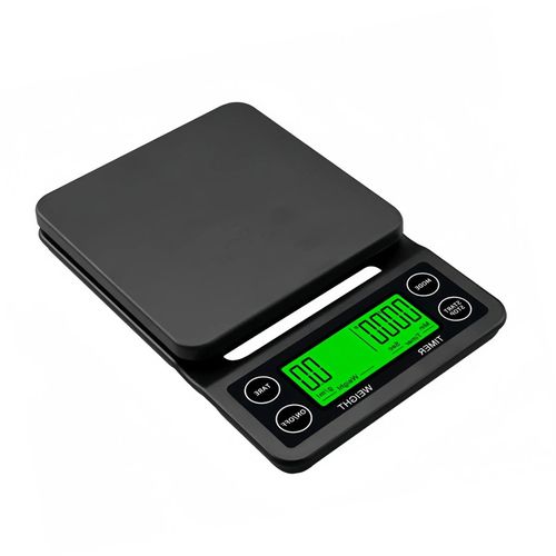 Balanza Digital con Temporizador 5kg/0.1g Balanza para Café y más
