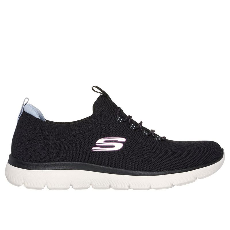 Zapatillas Running Skechers Mujer Summits 150116-Bkmt Negro Shopstar