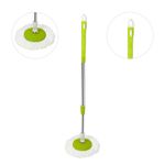 Balde-Escurridor-Automatico-Trapeador-2-Mopas-Dispensador-Verde