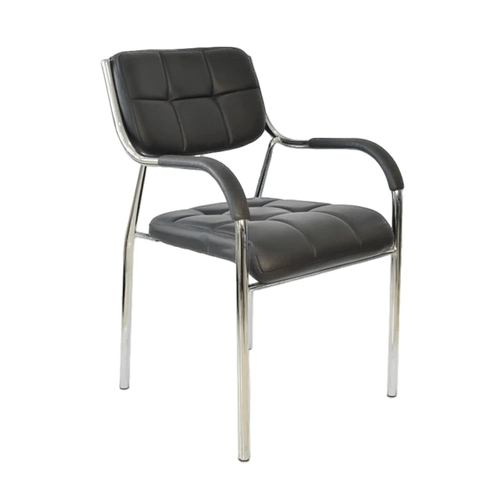 Silla de Oficina Ergonomica Indira Cromada color Negro TU MESITA