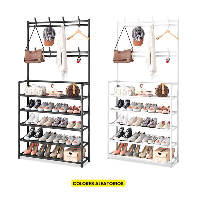 Perchero-Organizador-Multifuncional-con-Zapatera-5-Niveles-Aleatorio
