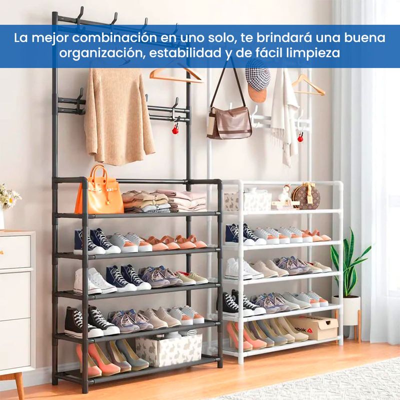 Perchero-Organizador-Multifuncional-con-Zapatera-5-Niveles-Aleatorio