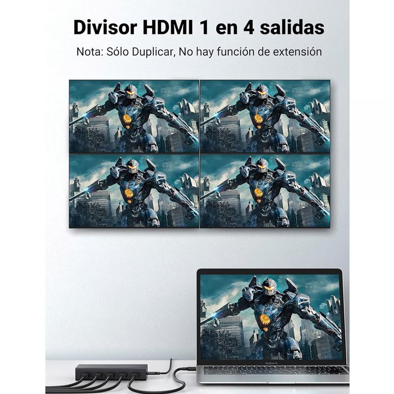 HDMI-Splitter-1x4-20-UGREEN-Full-Hd-4K-Multiplica-Señal-Conecta-4-tv