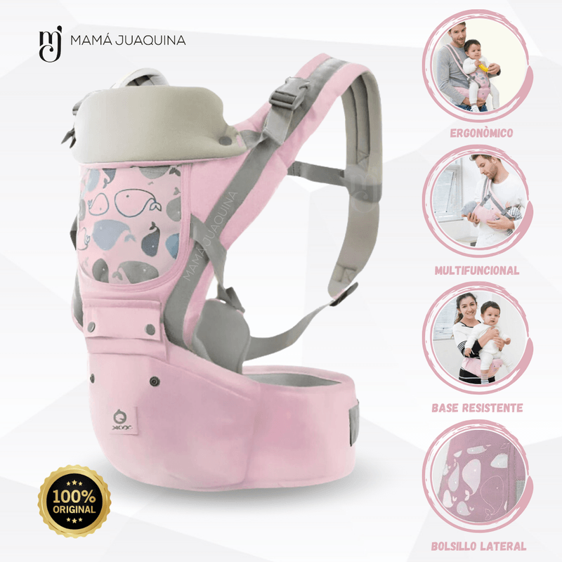 Canguro-para-Bebe-Ballenita-3-en-1--ROSA